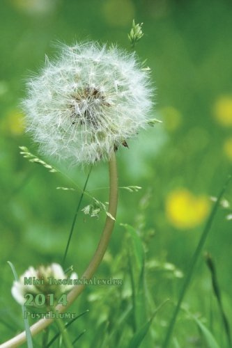 Mini Taschenkalender 2014 Pusteblume: 1 Woche pro Seite - ca. A6 Format