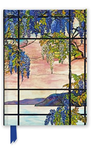 Tiffany: View of Oyster Bay Foiled Journal (Flame Tree Notebooks): Unser hochwertiges, liniertes Blankbook mit festem, künstlerisch geprägtem Einband ... Notizbuch DIN A 5 mit Magnetverschluss)