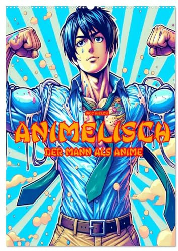 Animelisch der Mann als Anime (Wandkalender 2026 DIN A2 hoch), CALVENDO Monatskalender: Ideal für Sammlerinnen und Sammler, die zeitlose Popkultur mit ... verbinden möchten. (CALVENDO Menschen)