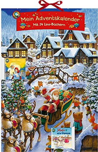 Wand-Buch-Adventskalender - Mein Adventskalender: Mit 24 Lino-Büchern