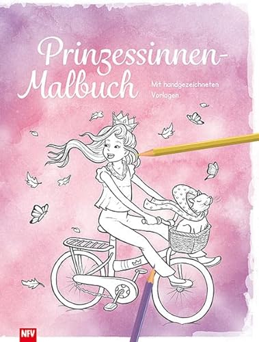 Prinzessinnen - Malbuch: Mit handgezeichneten Vorlagen