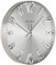 Bulova C4846 Regisseur Wanduhr, Metall, satiniertes Zinn