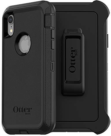 OtterBox DEFENDER SERIES Case for iPhone XR - Frustration Free Packaging - BLACK