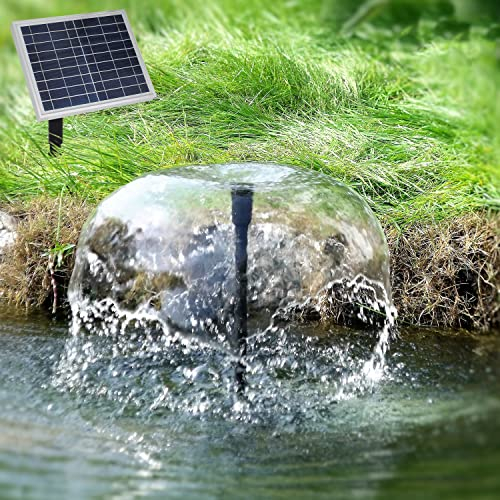 SOLAR TEICHPUMPE Solar-Teichpumpen-Set GARTEN TEICH, Solarbrunnen Springbrunnen mit STABILEM ALU-RAHMEN NEU: SOFORT-START-AUTOMATIK! OPTIMAL FÜR TEICHE (Teich-Solar Set Oslo 900)