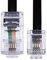 2m RJ11 bis RJ45 Kabel Ethernet-Modem-Daten-Telefon ASDL Patch Führen Breitband Schnelle Geschwindigkeit BT Internet-Stecker 6P4C bis 8P8C Eben Kompatibel mit Modem, Router, Festnetz (Schwarz)