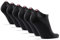 DANISH ENDURANCE Bamboo Trainer Socks, Anti-Blister & Breathable Ankle Socks, for Men & Women, Unisex, 6 Pack, Black, 9-12