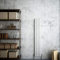 Vertical Designer Flat Panel Radiator White 1600x272mm Single Panel Modern Central Heating