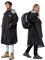 Winthome Waterproof Changing Robe for Adult, Windproof Swimming Robe for Surf, Beach (Black/Grey, One Size)