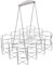 U-M PULABO Metal Wine Bottle 12 Bottle Wine Caddy Milk Crate Basket Drink Holder Beer Bottle Storage Rack for Christmas Holiday BBQ Party Durable Useful and Practical Nice Design Practical