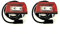 MelTruck® 2x LED Kennzeichenbeleuchtung Kennzeichenleuchte für LKW PKW Anhänger Traktor Bus (Breite - 93 mm - Rot mit Schnellanschluss)