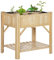 Outsunny Letto per Orto Rialzato con 6 Scomparti, Fioriera da Esterno Portapiante in Legno di Abete, 78.5x58x81cm