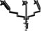 UPGRAVITY Triple Monitor Desk Mount for Three Flat/Curved Computer Screens up to 27 inch, Fully Adjustable Gas Spring Triple Monitor Arms Hold up to 17.6lbs, VESA 75x75/100x100mm