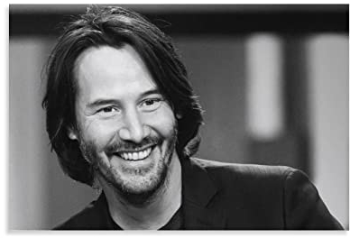 Schauspieler Keanu Reeves Poster Bild Druck Leinwand Gemälde Schlafzimmer Ästhetik 20 x 30 cm ohne Rahmen
