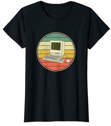 Damen Retro Vintage PC Computer der 90er Jahre T-Shirt