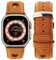 Eternel - Cinturino compatibile con Apple Watch Rallye honey 44/45/46/49 mm adattatori Ultra (titanio) - Pelle di vacchetta realizzata in Francia - Compatibile con tutti gli Apple Watch