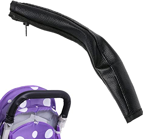 Kinderwagen Griffbezug, Kinderwagen Griff Abdeckung, Kinderwagen Armlehne Schutzhülle, Armlehnengriffabdeckung für Kinderwagen mit Reißverschluss, 55 cm Kinderwagengriffhülle für Meisten Kinderwagen