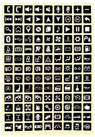 Multifunktions-Knopf-Aufkleber, KIMISS Rocker Switch Label Decal Car Luminous Sticker Car Light Stickers Switch Relay Decoration Rocker Switch Label Circuit Panel Decals