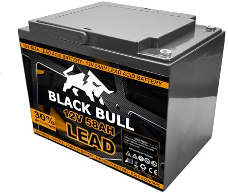 FORÇA Blackbull pro 12V 58AH Akku Zyklenfest Schraubanschluss Akku für Kabinenfahrzeuge Elektrofahrzeuge ECONELO AKTIVIMO ECABINO
