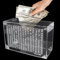 Transparent Sparbox mit Zahlen Ankreuzen,Sparbox 5000 Euro,Acryl Transparente Sparbüchse,Spardose Kinder,Spardose mit Zähler,Leicht zu Montieren,für Geldgeschenk Zum Geburtstag