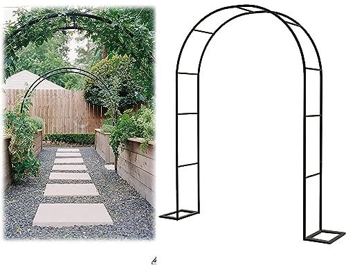 GueTTO Rankgitter Verzinkt Rosenbogen Metall Torbogen Rankhilfe Für Kletterrosen Und Clematis Rosenspalier Gartenbogen Stabiles Rosengestell Rostfrei Rankenbogen,W350*H220cm
