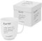 PPD Tasse Spruch Ich mag Kaffee aus Porzellan im passenden Geschenkkarton. Motivtasse für den gedeckten Tisch und als Geschenk 0,4L x H9cm