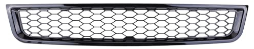 Front Unter Kühlergrill Wabengrill Schwarz Glanz 8E0807647 Kompatibel mit A4 B6 2002-2005