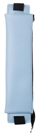 TONXX PU Leather Pen Holder, Zippered Pencil Holder Pen Sleeve Case with Elastic Bands for Notebook Planner Journal Notepads