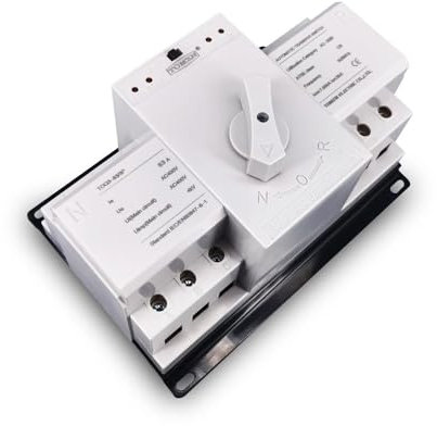 WANGZEYU Diferencial Auto Rearmable 3P 63A 380V 50/6 0hz 3 Alambre Mcb Interruptor de Transferencia automática de Doble Potencia de Tipo ATS Diferencial Auto Rearmable