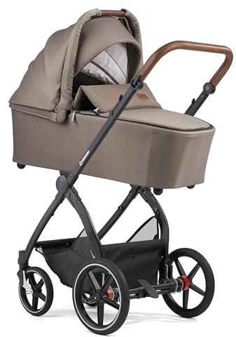 Gesslein Kinderwagen FX4 STYLE, Baby Erstausstattung (leichtes Kinderwagen Set, Liege- und Sitzoption, individuell einstellbar, Fünf-Punkt-Sicherheitsgurt, Kinderwagen 3 in 1, mit Handbremse), Taube
