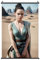 QINSCX Daisy Ridley Filmstar-Poster, dekoratives Gemälde, Leinwand, Wandgemälde, Poster, Zuhause, Schlafzimmer, Dekoration, schwarze Achse mit solidem Rahmen, 40 x 60 cm