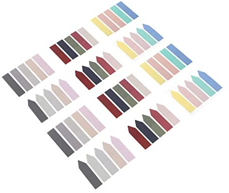 VILLFUL 12stücke Multifunktions-markierungs-notizblöcke Selbstklebende Memo-aufkleber Für Schule Und Bürogebrauch Praktische Notizblock-blöcke Zum Anbringen Von Nachrichten