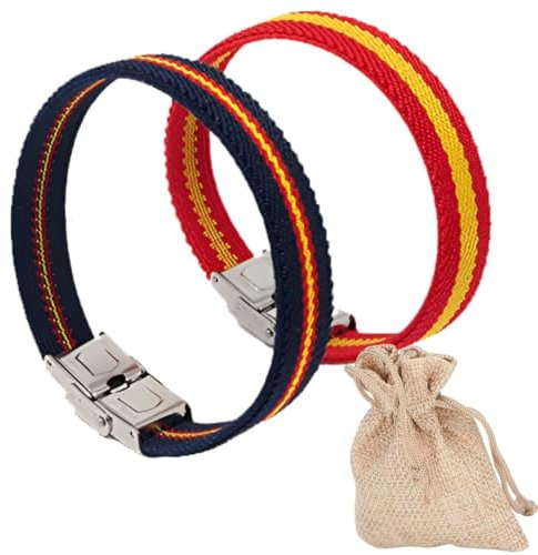 RA RETAIL AMZ Pulsera de España (pack 2 pulseras)