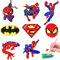 Dekewe DIY Spider Diamond Painting Sticker, 8 Stück Diamand Painting Kinder, Spider Diamond Painting Aufkleber Kit, Diamant Mosaik Bastelset Kinder, 5D Diamant Painting für Jungen Mädchen Geburtstag