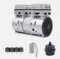 Compressore d'aria senza olio da 750 W/1HP compressore d'aria 145 l/min, pressione 8 bar, silenziatore aria compressa aggregato corridore, motore in rame completo, basso rumore