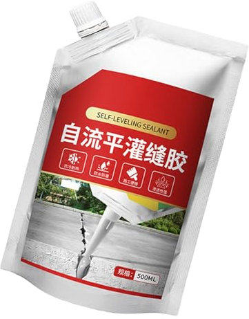 Sellador de masilla impermeable para grietas 16.9 oz, masilla de masilla exterior, relleno de grietas de hormigón para, relleno de mortero de cemento sellador Fi
