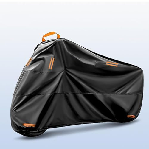 Funda Moto, para Harley Davidson StreetGlide Electra Glide Ultra Classic 190T Oxford Funda de Moto Impermeable Cubierta Protectora (L) Longitud de Aproximadamente 1,6 Metros,B