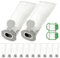 YSWOVUO 12 Piezas Bolsas para Aspiradora compatible con Vorwerk Kobold VK7 FP7, Bolsas de Filtro con 2 Filtros de Motor, Bolsas de Repuesto compatible con Aspiradoras Vorwerk Kobold VK7