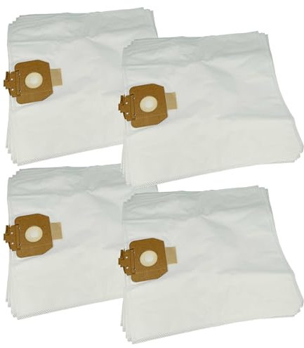 vhbw 20x Staubbeutel kompatibel mit Diversey Taski Aero 8 Plus, Aero 8, Aero 15 Plus Staubsauger - Mikrovlies, 43cm x 41cm Weiß