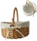 Cesta De Pascua Con Asa/Cesta De Mimbre Tejida Para Pascua/Cesta De Pascua Para Niños Con Asa/Cesta De Picnic De Ratán/Cesta De Mimbre Tejida A Mano Con Asa
