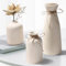 Rzspher 3er Vase Beige, Keramik Vasen, Moderne Rustikale Bauernhaus Home Decor, Dekorative Vasen für Pampas Grass&getrocknete Blumen, Idee Regal, Tisch, Bücherregal, Mantel