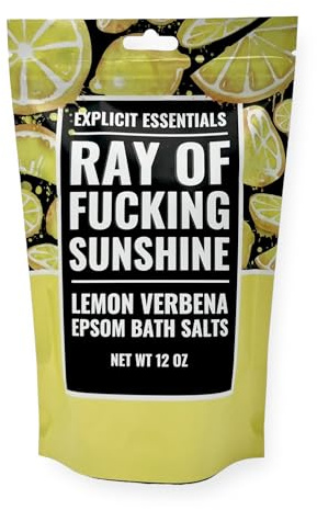 Explicit Essentials Lemon Verbena Epsom Bath Salts, 12 oz