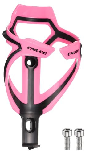 sourcing map Bicycle Water Bottle Holder Lightweight Bike Bottle Cages Cycling Cup Holder for MTB Road Gravel, Pink