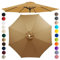 Chinimon Replacement Parasol Canopy 2m/2.5m/2.7m/3m/3.5m, 6/8 Arms Parasol Replacement Cover, Garden Parasol Replacement Canopy for Garden Umbrella Yard Beach(Khaki,2.5m/6-Ribs)