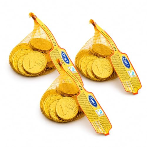 Only Schokoladenmünzen Goldmünzen Piratenschatz Münzen Geld Schokolade 3x85g