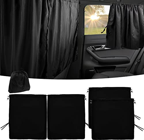 Auto Trennvorhänge Sonnenschutz, 140 x 80 cm Abnehmbarer Auto Vorhang Privatsphäre Trennvorhang Vorne und Hinten Kompatibel für Die Meisten Autos Sonnenblende Reisen Camping (Vorhänge)