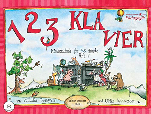 1 2 3 KLAVIER CD ZU HEFT 1 UND 2 (CD SEUL) POUR VOLUME 1 ET VOLUME 2