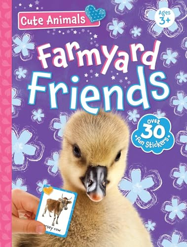 Cute Animals Poster Sticker Book - Farmyard Friends Over 30 Stickers, a Large fold-Out Poster, 9 Mini Posters 12 Pages