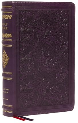 KJV Large Print Reference Bible, Purple Leathersoft, Red Letter, Comfort Print (Sovereign Collection): Holy Bible, King James Version