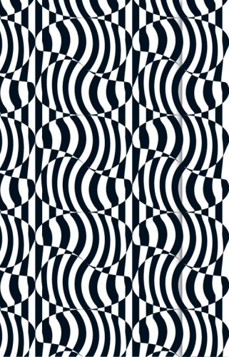 Black & White: Unliniert. Mit Magnetverschluss und Fach für lose Notizen, Unterlagen oder Visitenkarten