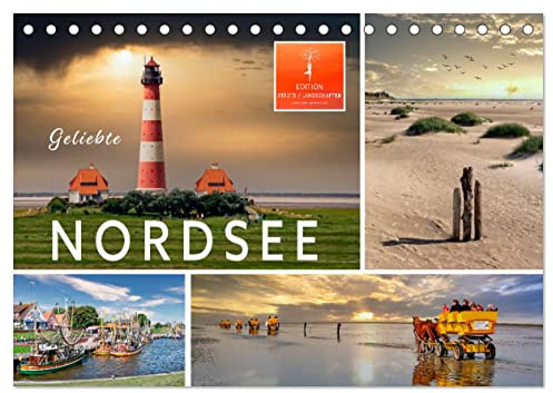 Geliebte Nordsee (Tischkalender 2026 DIN A5 quer), CALVENDO Monatskalender: Ob im Sommer oder in der kalten Jahreszeit, die Nordsee ist immer eine Reise wert. (CALVENDO Natur)